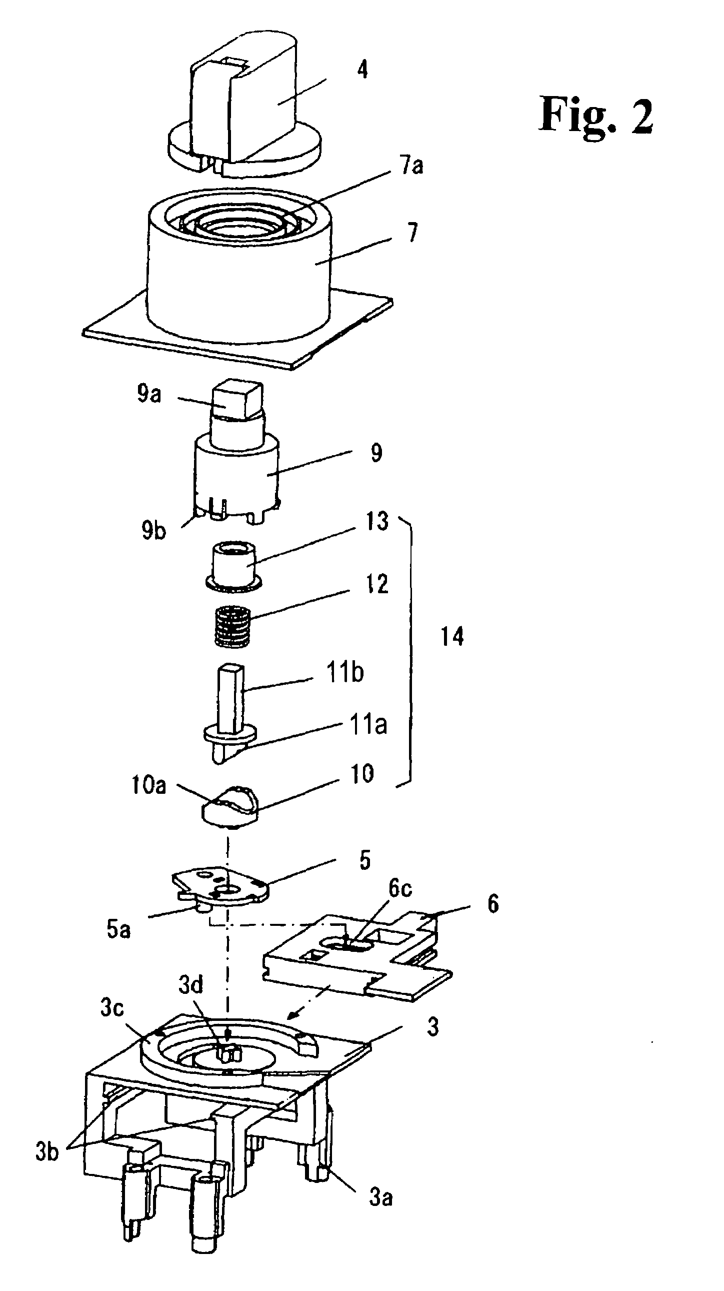 External operation handle device for a circuit breaker