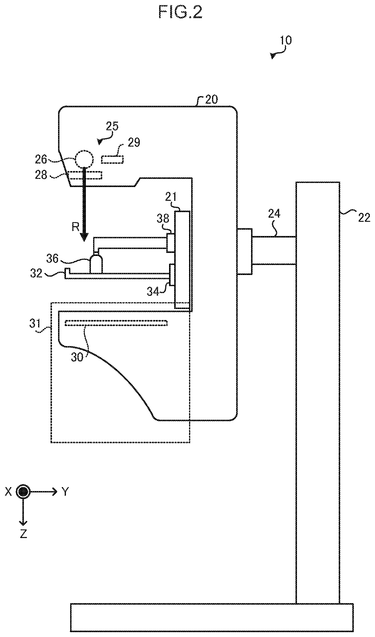 Hardness deriving device, medical imaging system, hardness deriving method and hardness deriving program storage medium