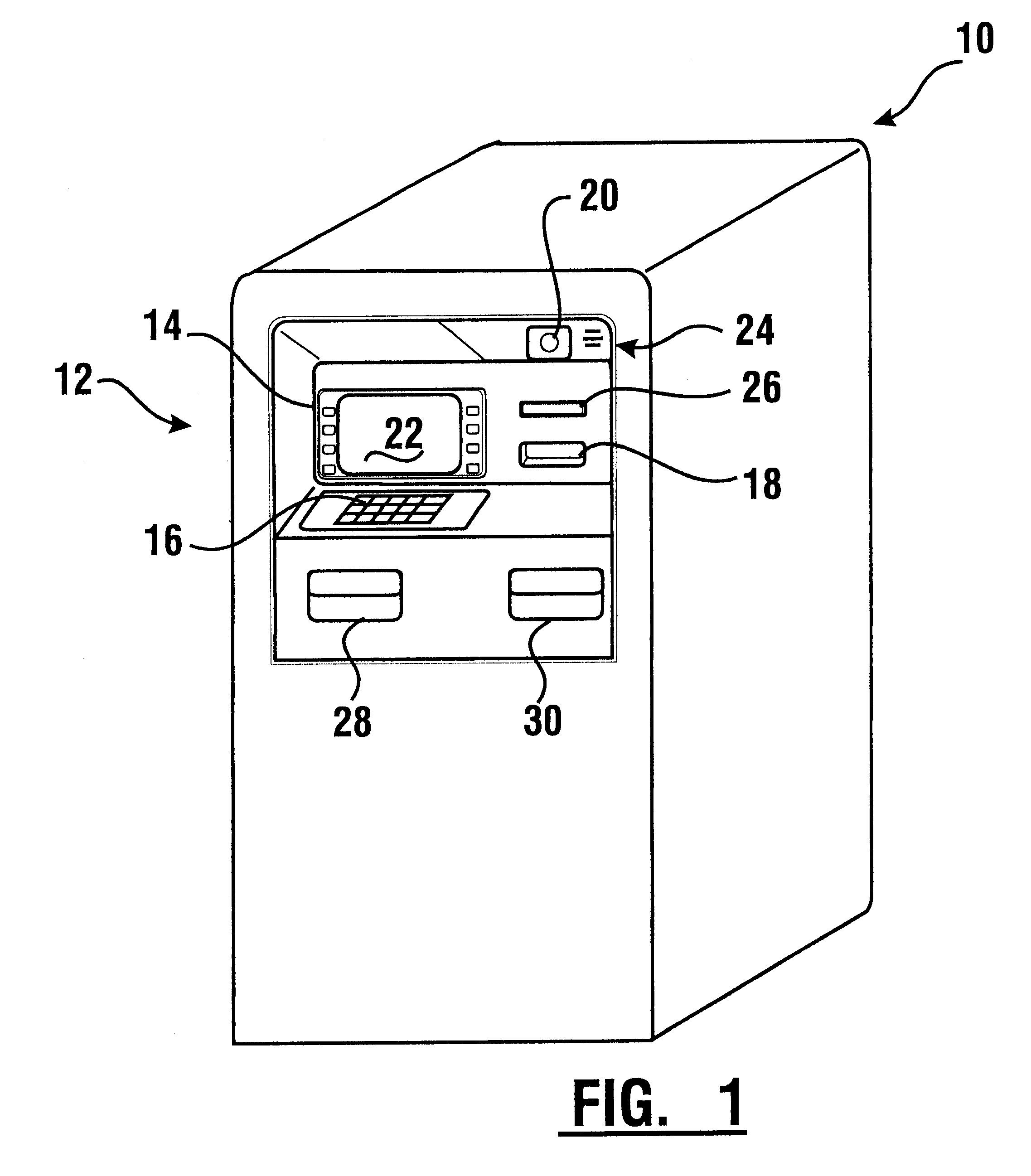 Deposit accepting apparatus and system for automated banking machine