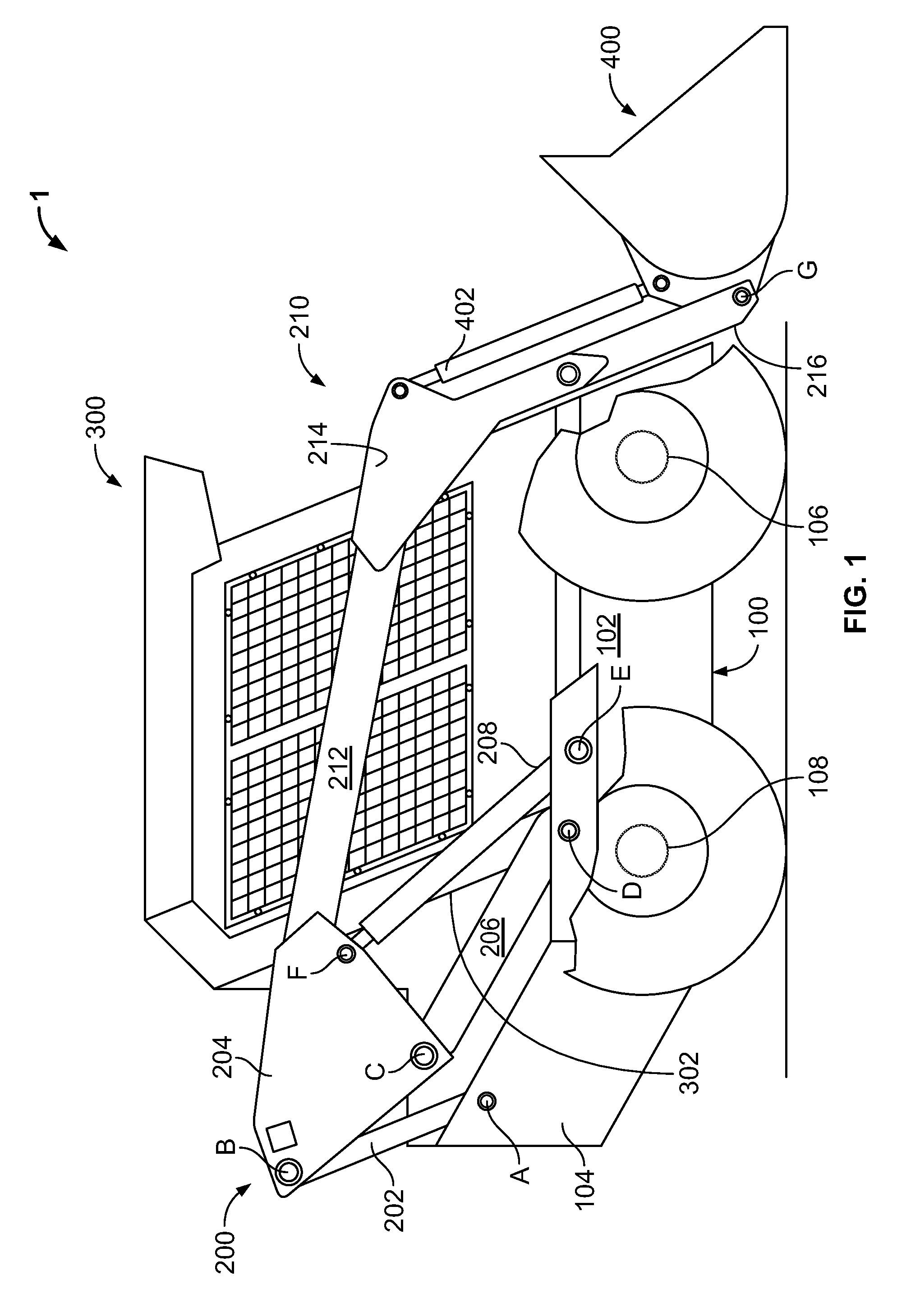 Vertical lift arm device