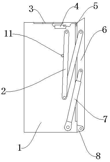 Hydraulic bow sealing door device