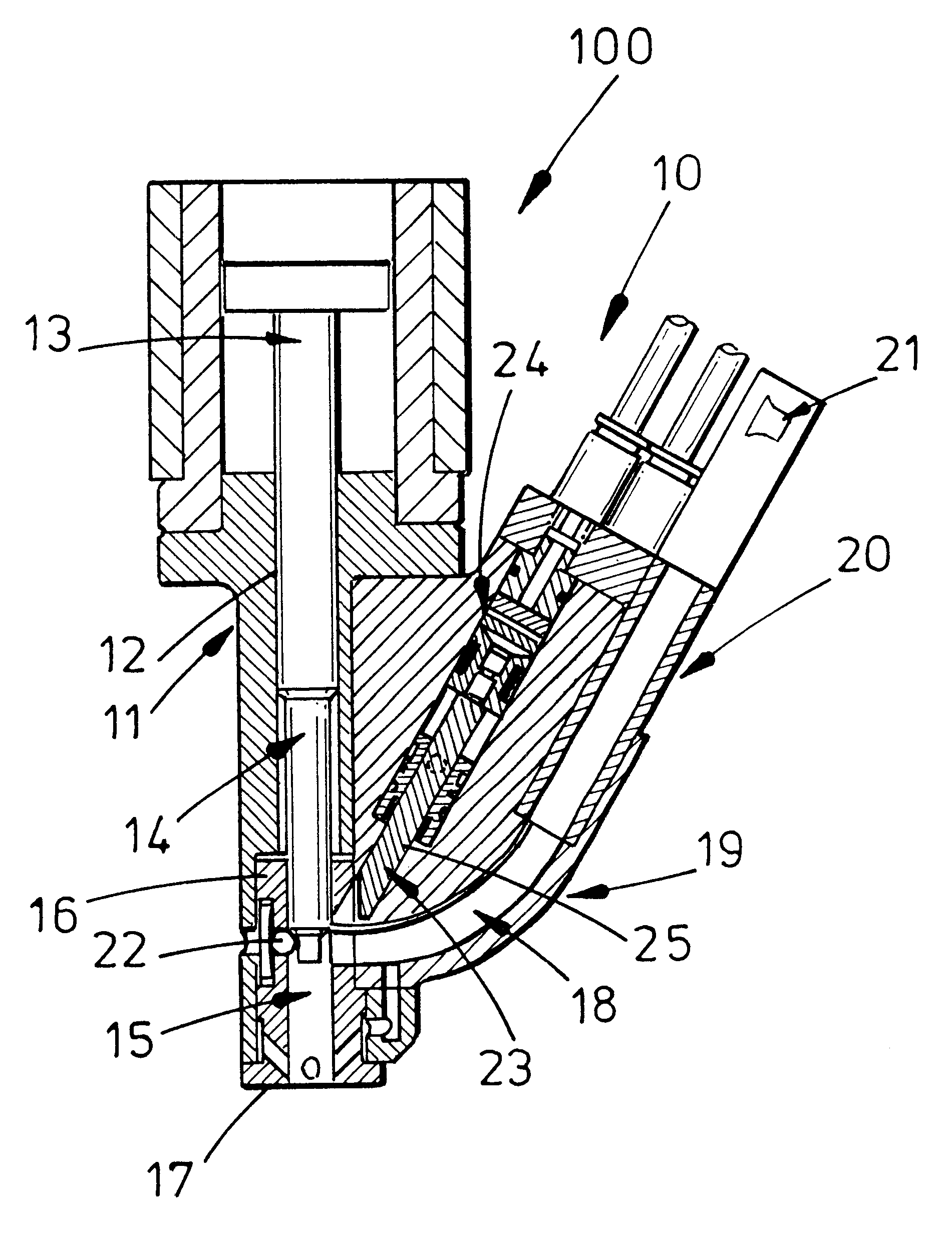 Feeding heads for fastening machines