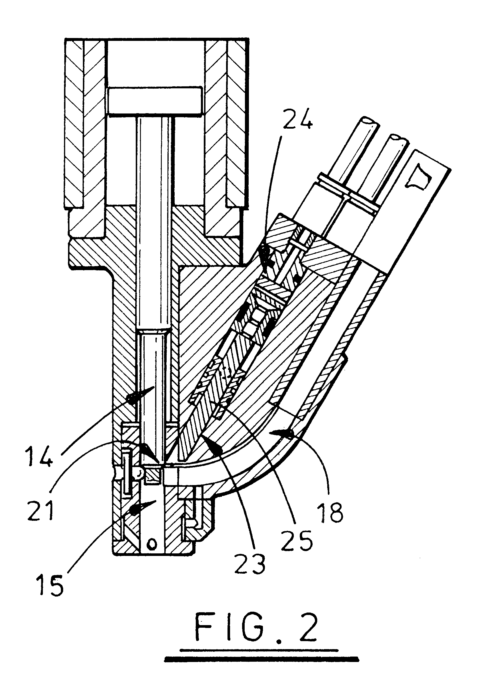 Feeding heads for fastening machines