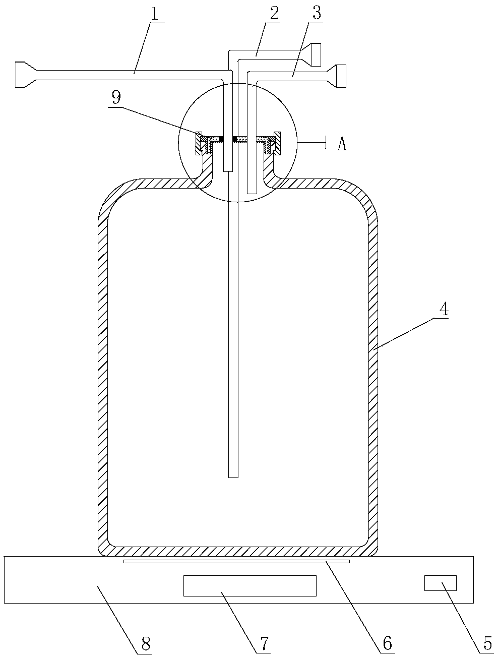 Portable liquid nitrogen supply device for single crystal diffractometer