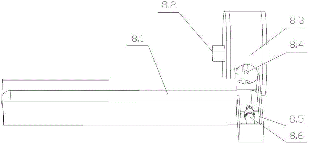 Testing device for key dimension of automotive hub shaft