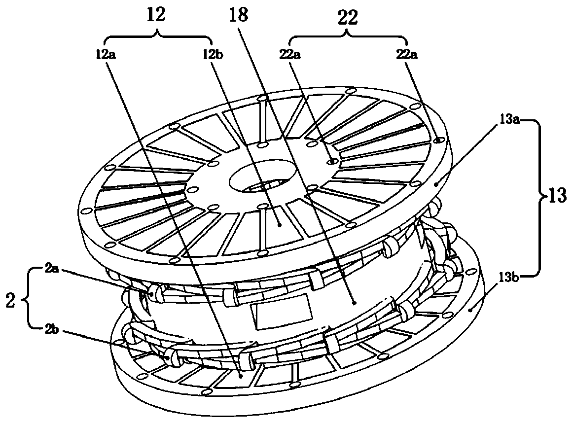 High-stability three-degree of freedom moving motor