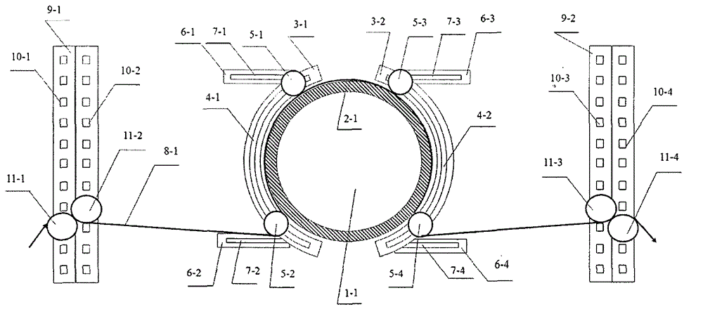 A carbon fiber spreading device