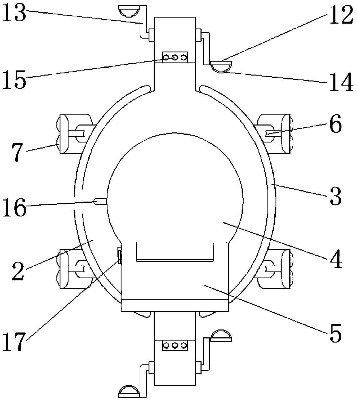 Working auxiliary device for overhauling municipal underground pipeline with carrying function