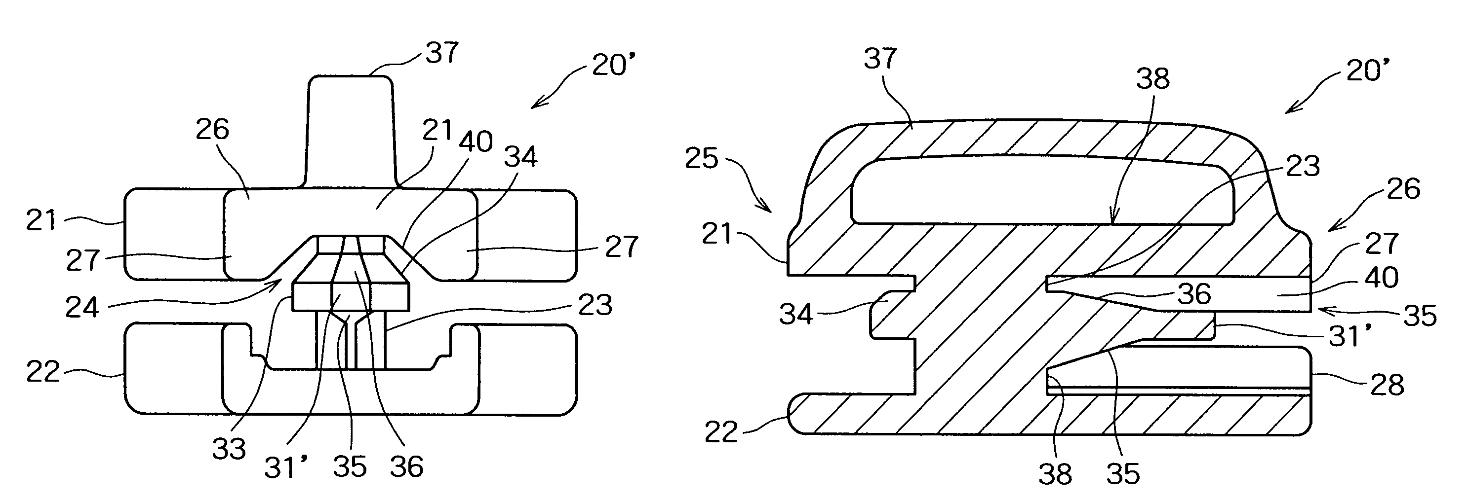 Slider for a fluid tight slide fastener