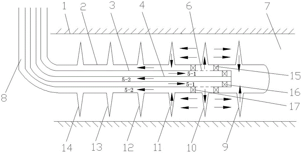 Horizontal well staged fracturing oil production method through injection and production in same well