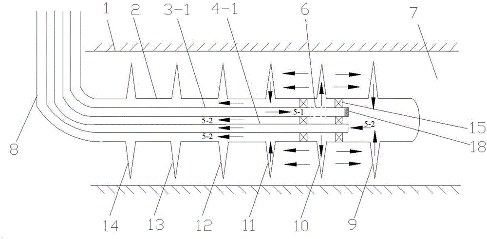 Horizontal well staged fracturing oil production method through injection and production in same well