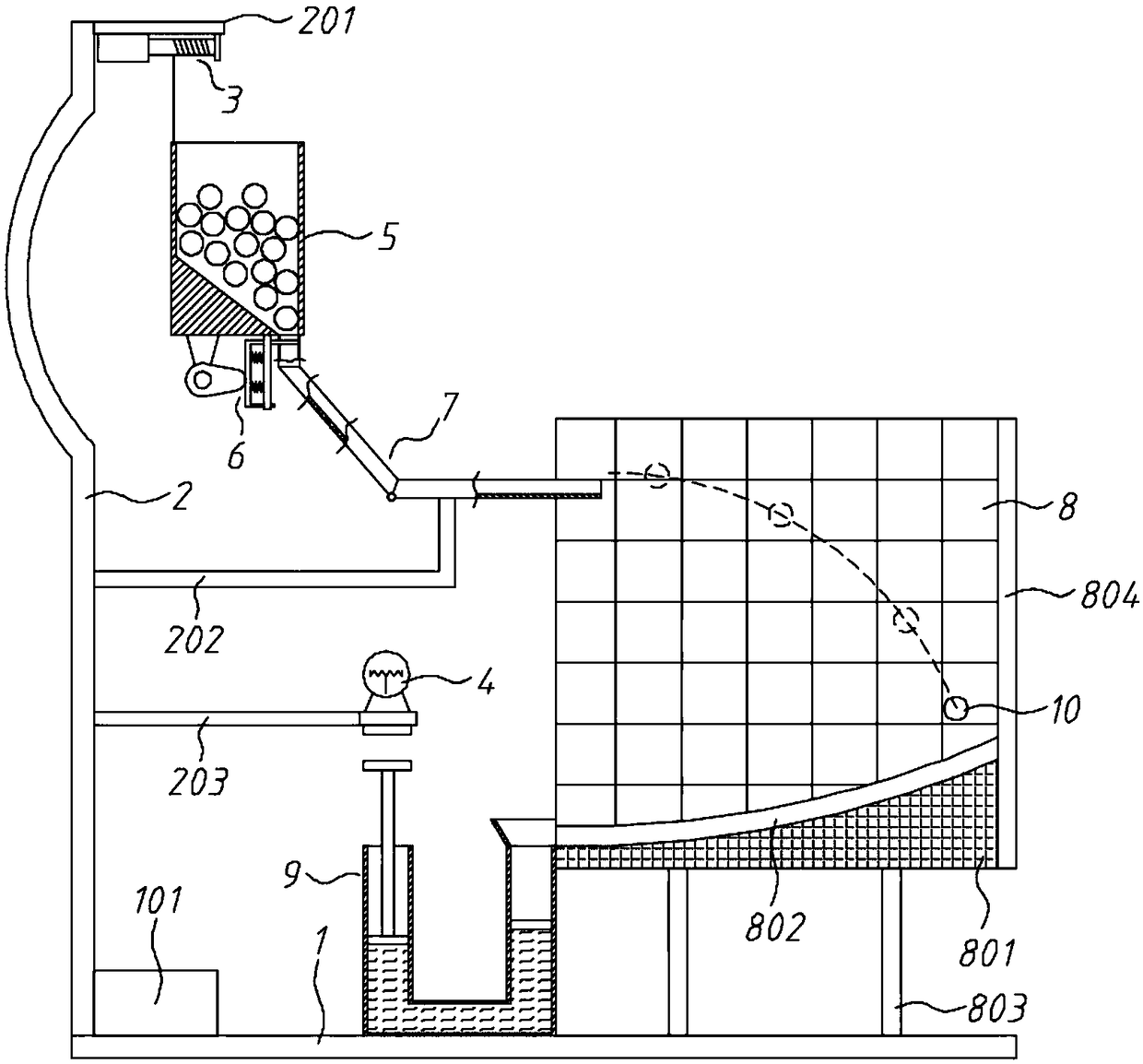 Physical teaching aid capable of achieving crossed teaching demonstration and teaching method