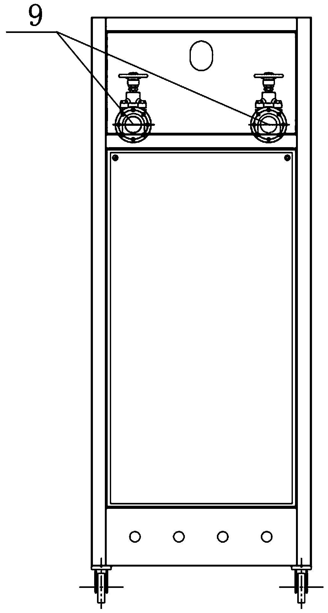 Electric control box for temperature control equipment with external cooling device