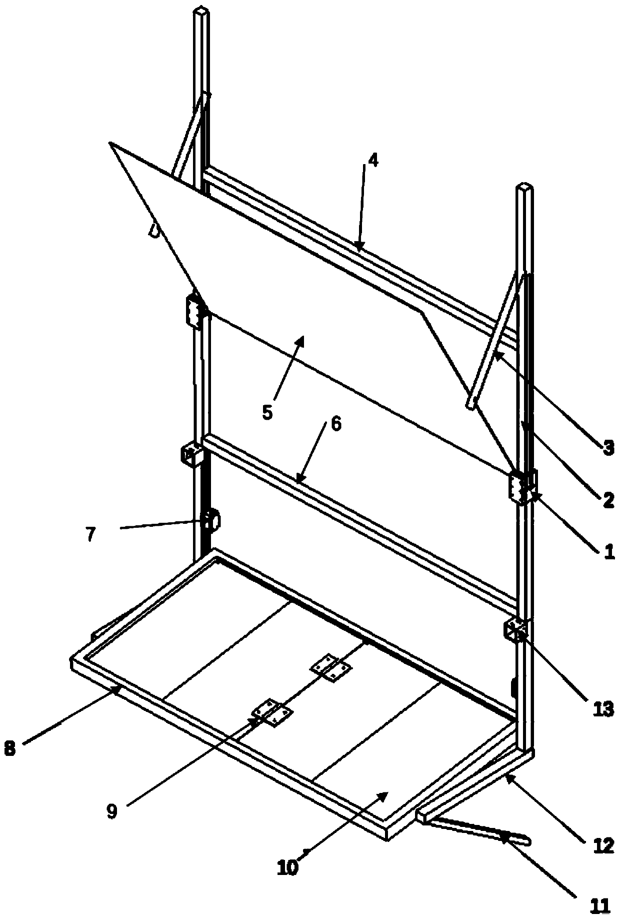 Multifunctional anti-typhoon and clothes airing device and anti-typhoon method thereof