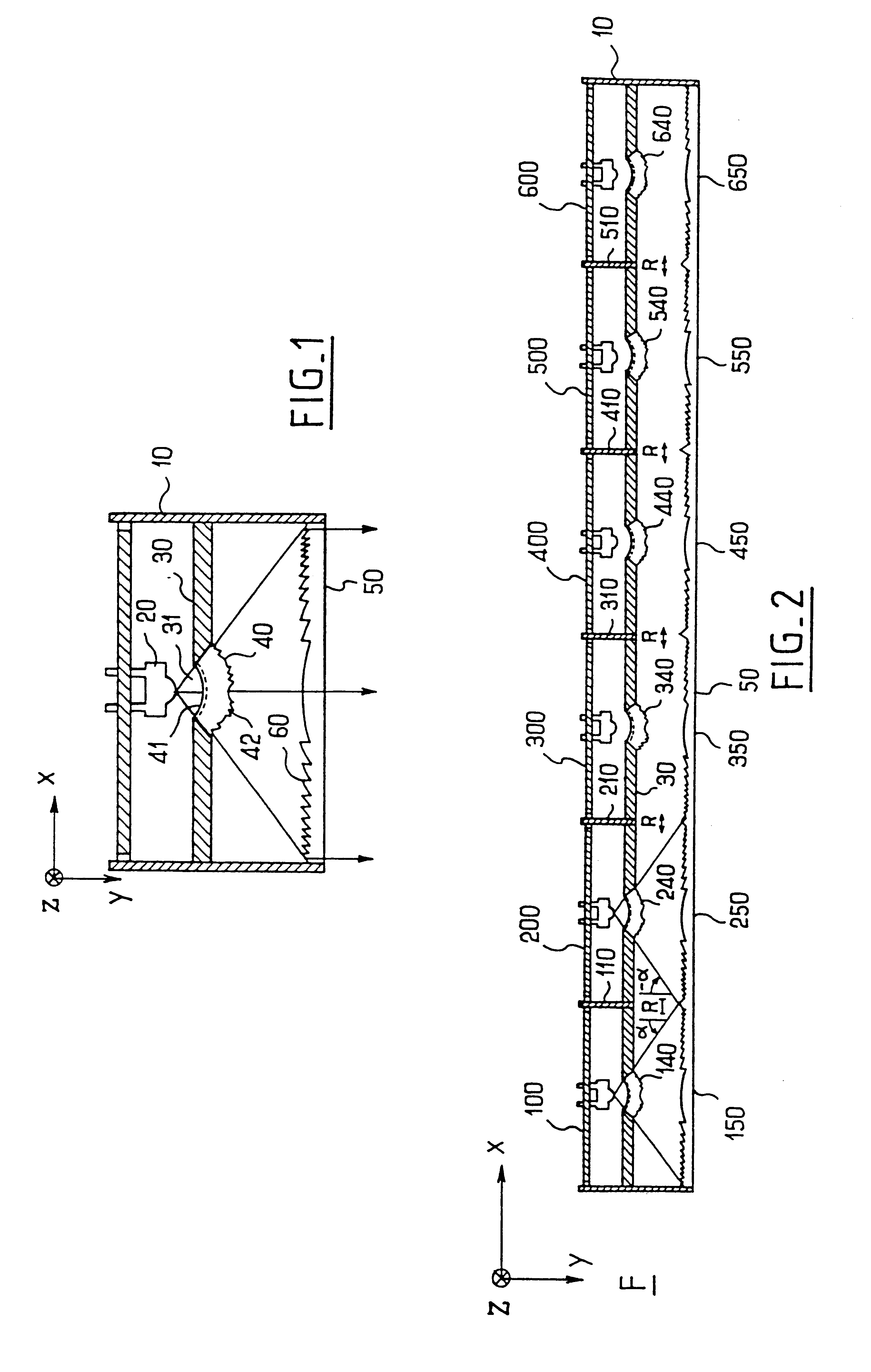 Indicating light display having several light sources