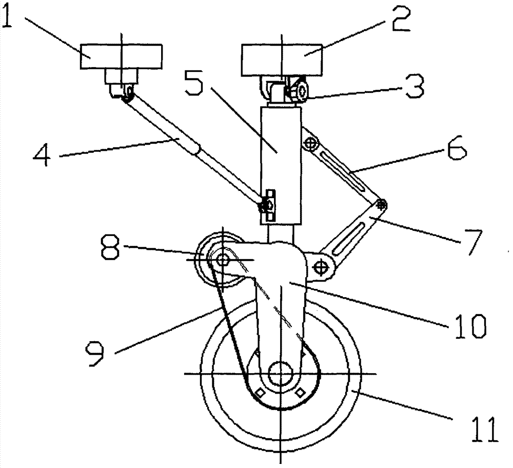 Transverse parking device of car