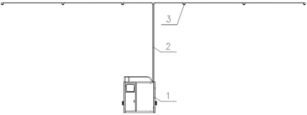 Multifunctional fire extinguishing system for bus