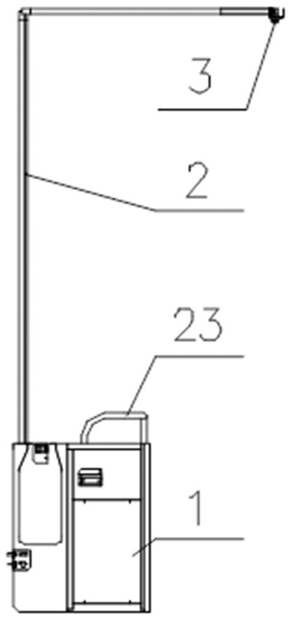 Multifunctional fire extinguishing system for bus