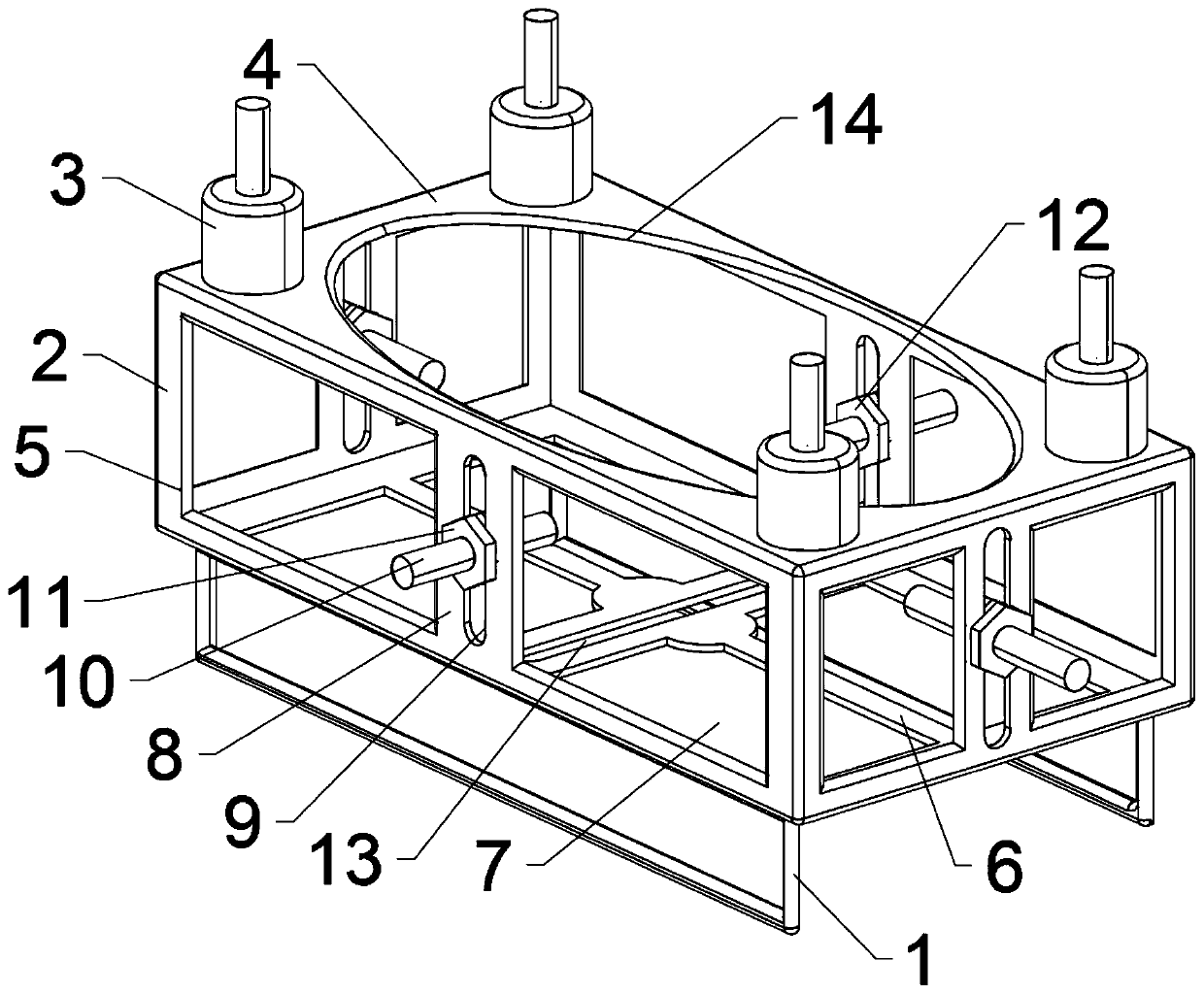 Full-angle adaptive clamping device for unmanned aerial vehicle