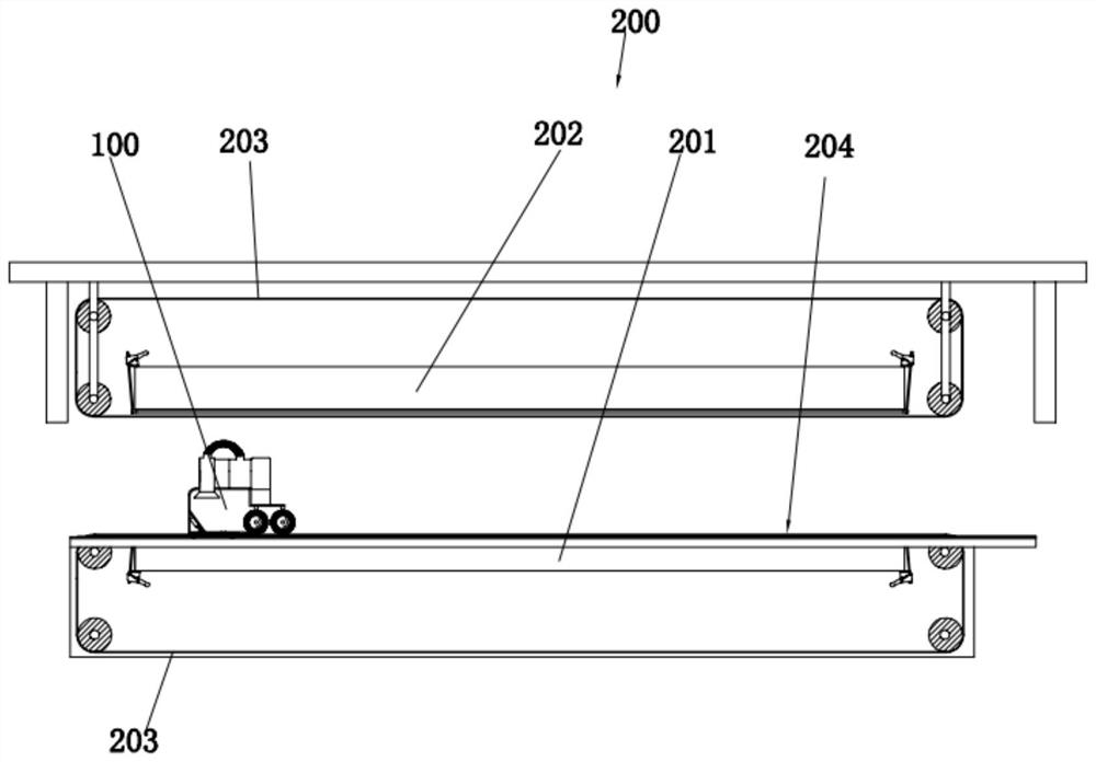 Glass debris collection system for solar cell module lamination production line