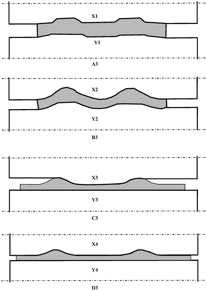 Transversely partially thickened plate strip and its preparation method