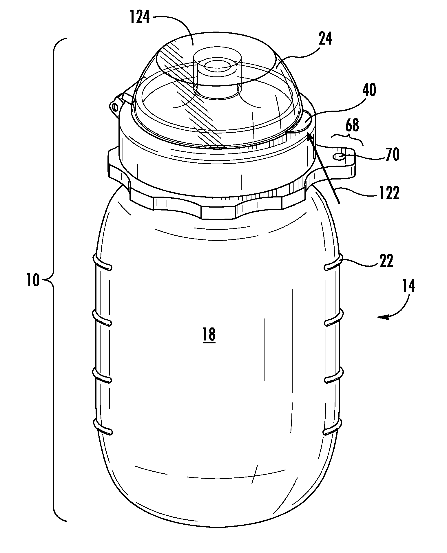 Squeezable leak proof feeding bottle