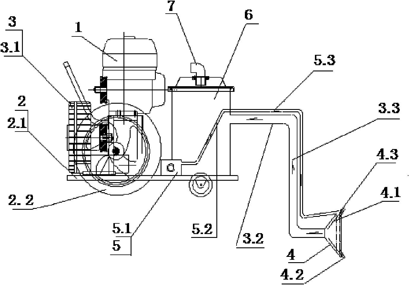 Sand-dust removing device