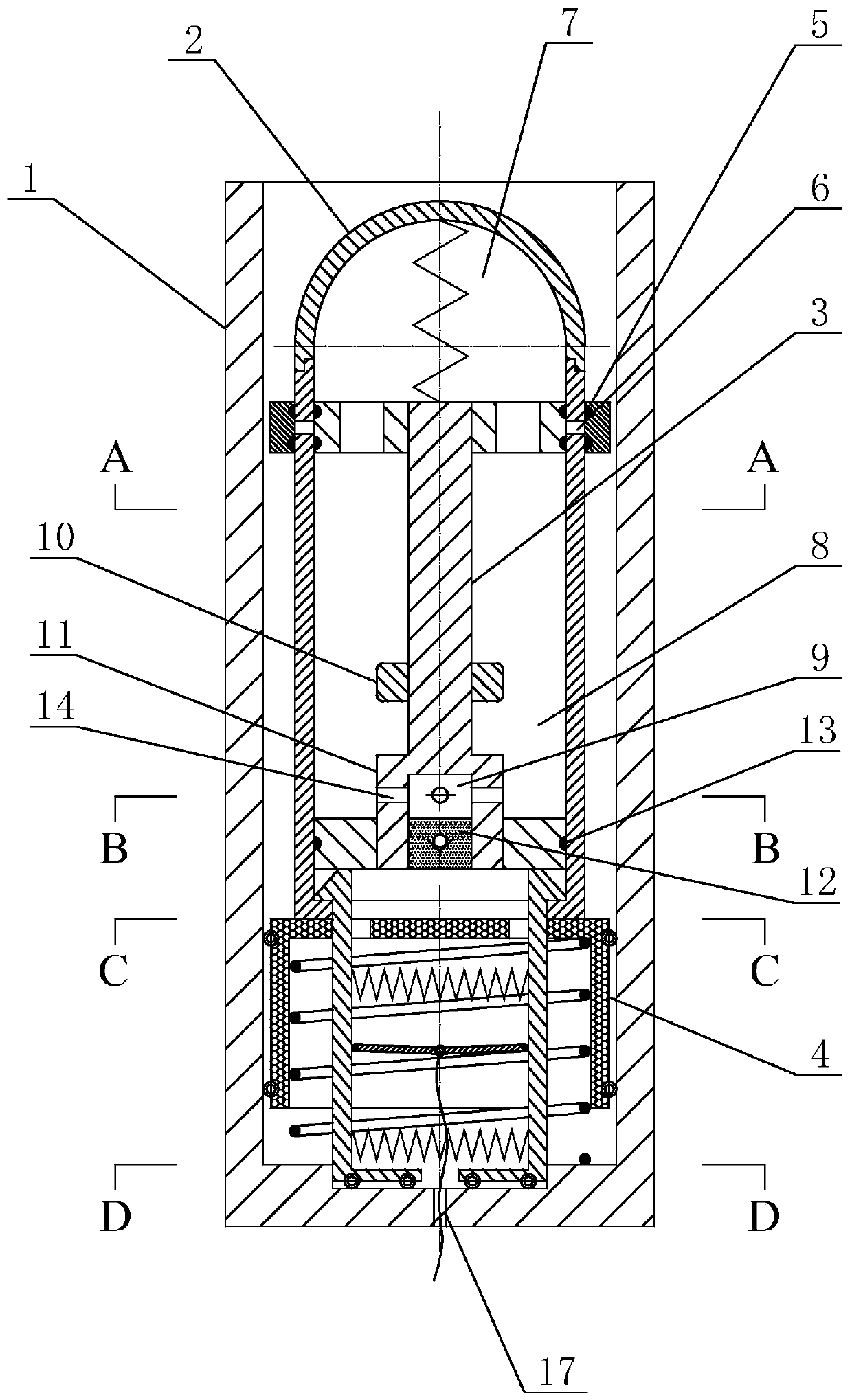 Underwater pressure-equalizing exhaust emission experiment device