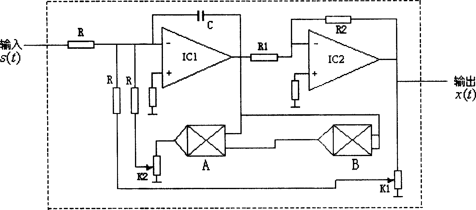 Frequency self-tracing dimension-variation stochastic resonance fault diagnosis system