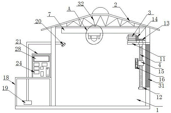 Cattle and sheep captive shed for breeding of cattle and sheep