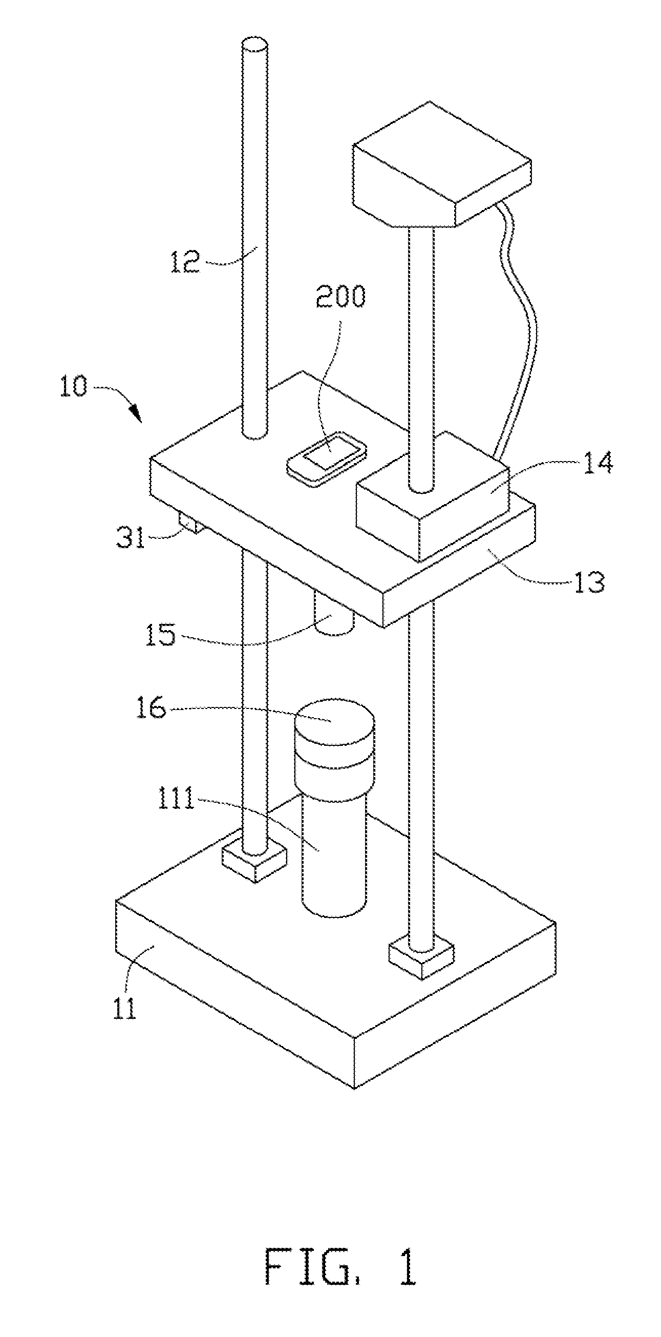 Shock and impact testing device and method