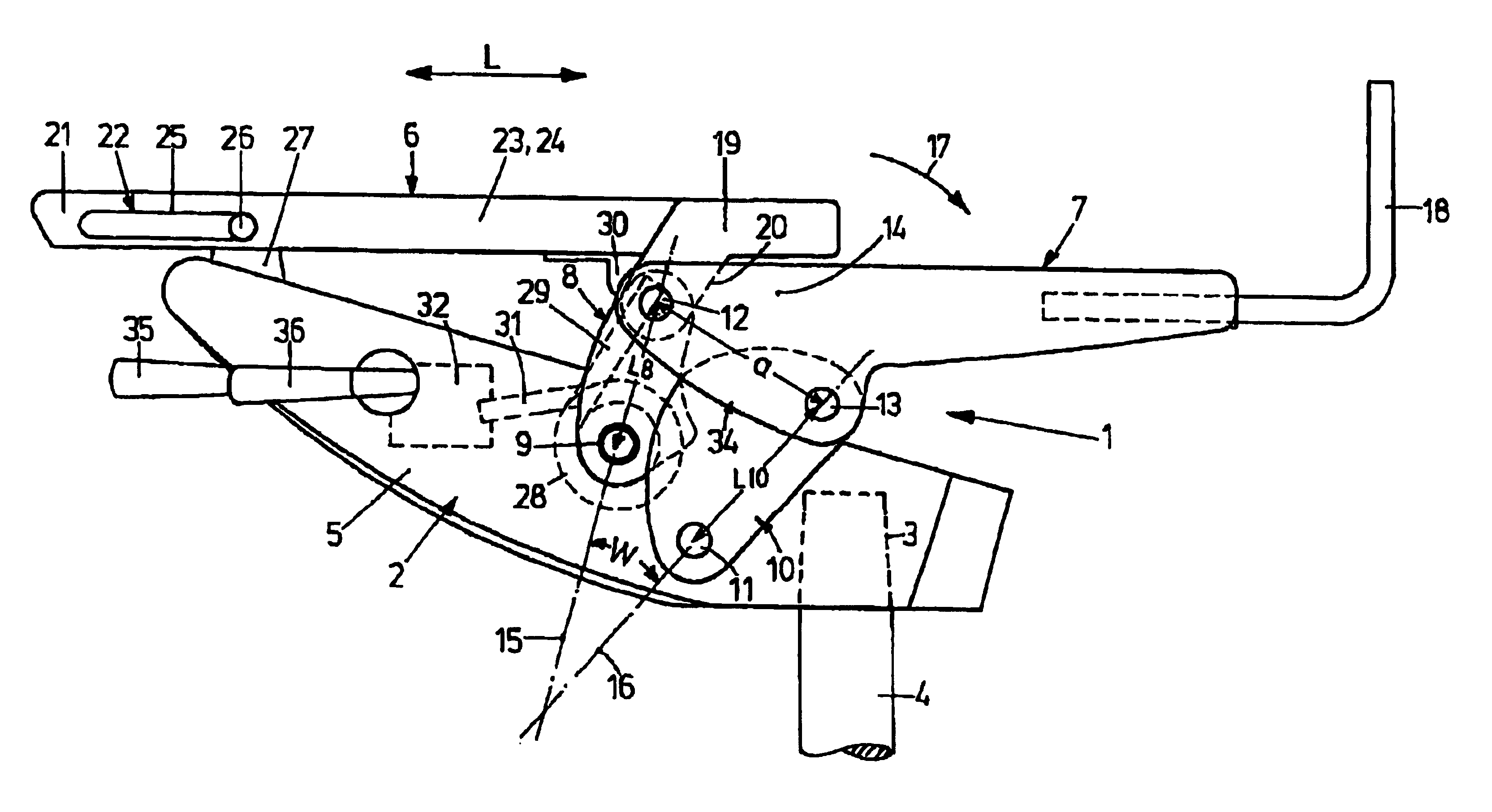 Synchronizing mechanism for correlated seat/backrest motion of an office chair