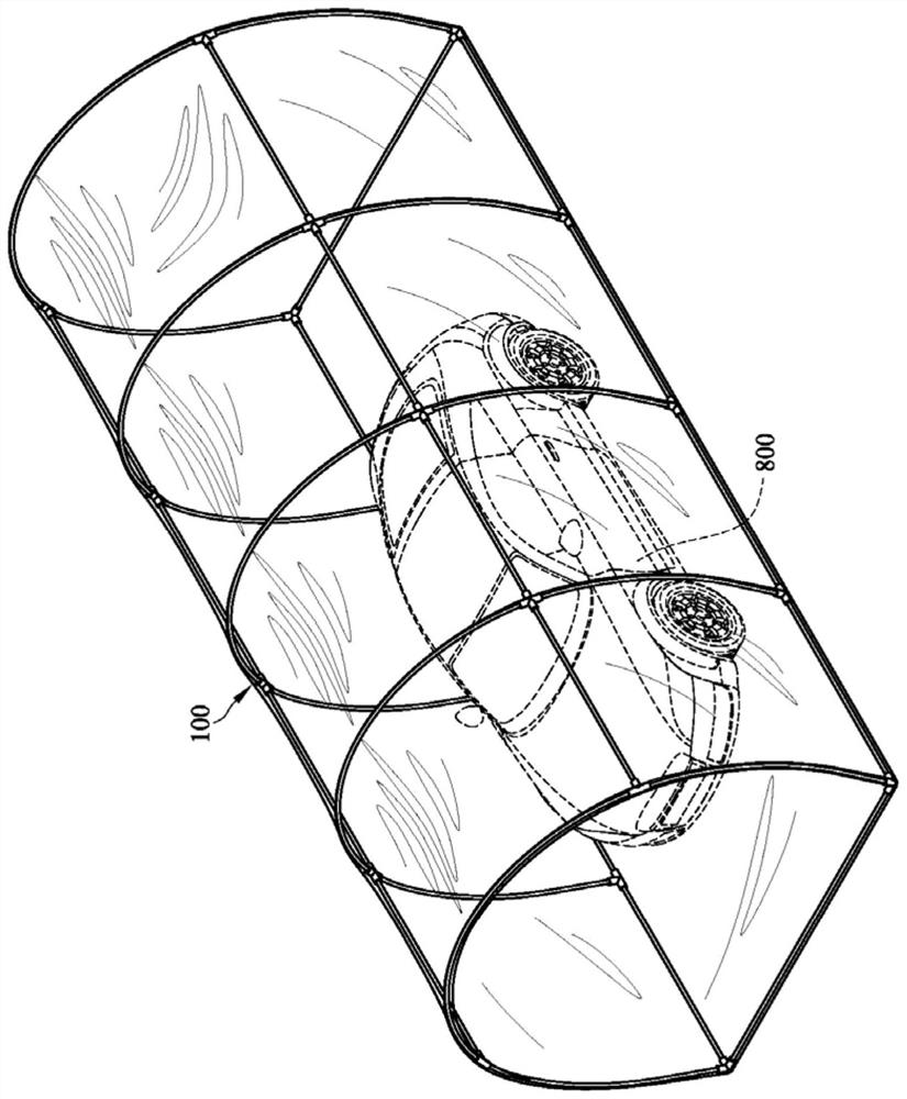 Vehicle shed body structure