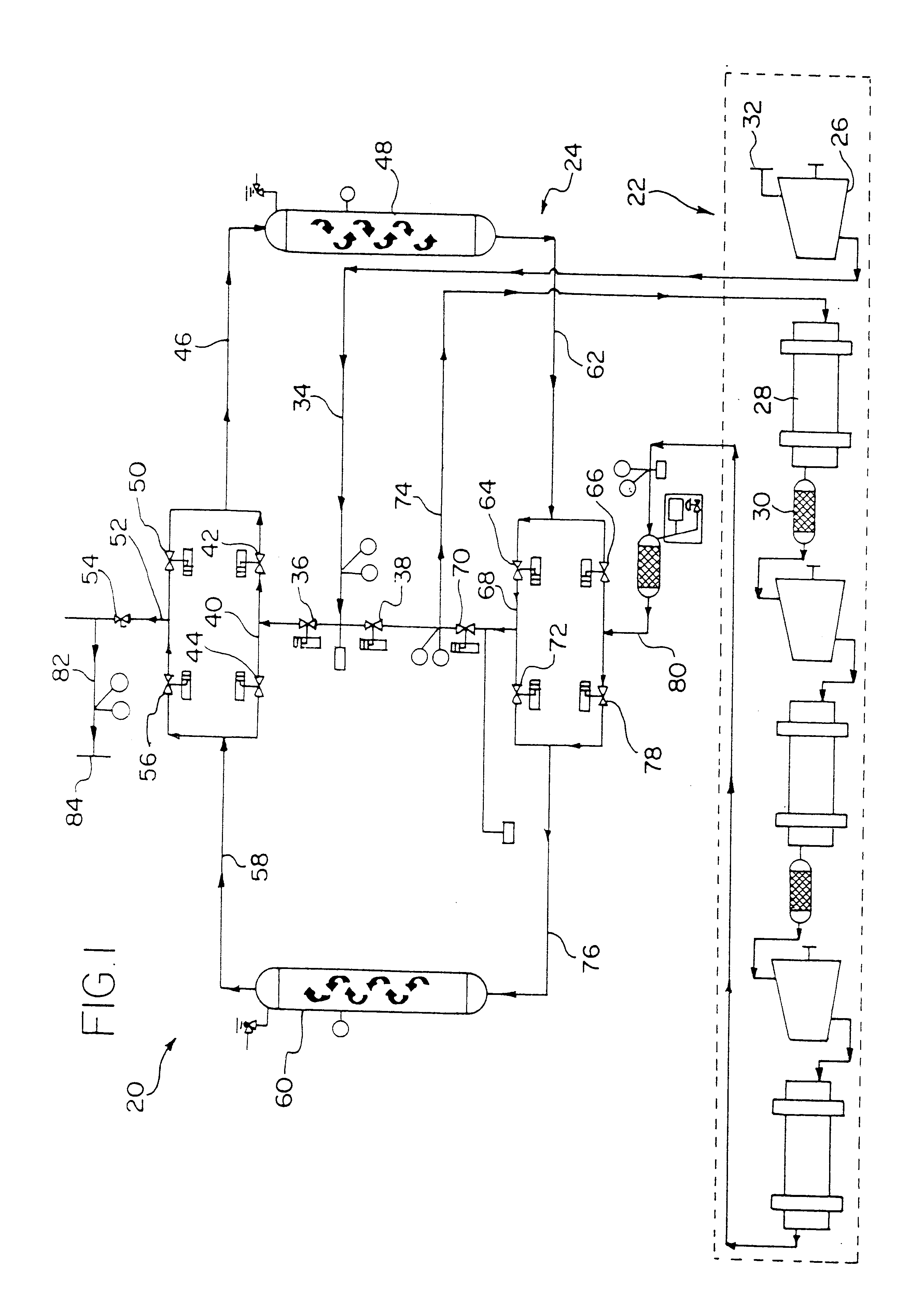 Regenerative compressed air/gas dryer