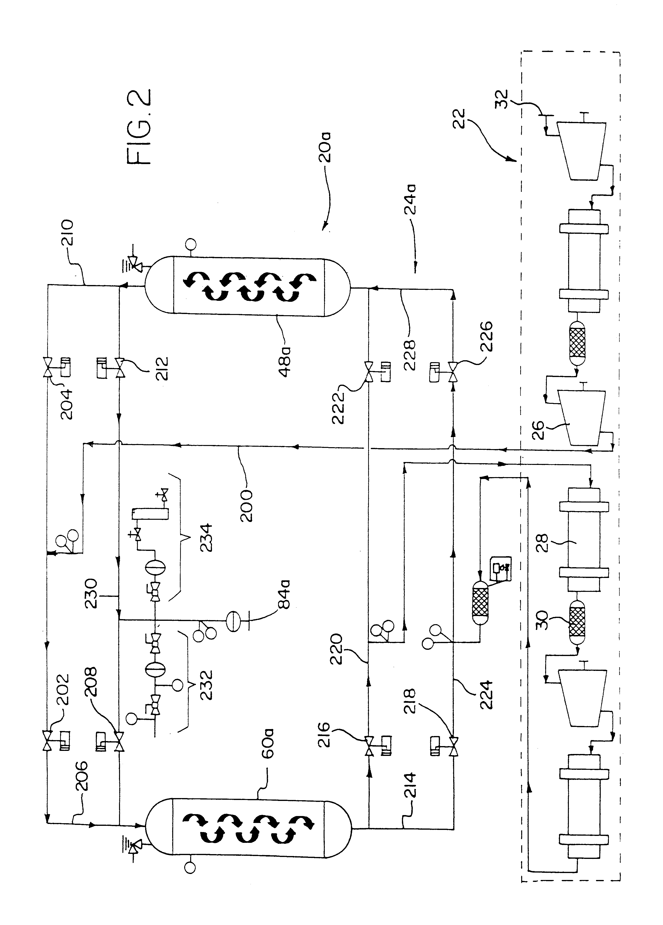 Regenerative compressed air/gas dryer