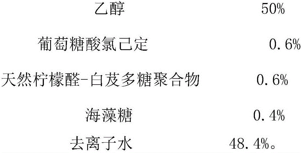 Efficacy type sterilization and disinfection liquid containing natural citral-bletilla striata polysaccharide polymer and preparation method thereof