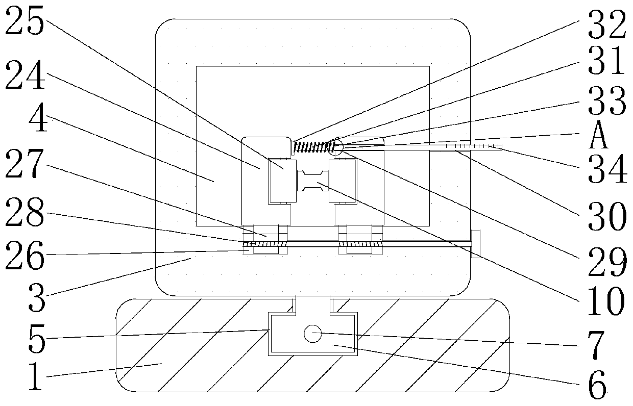 Shape and position treating device for large generator ventilation channel steel after drawing