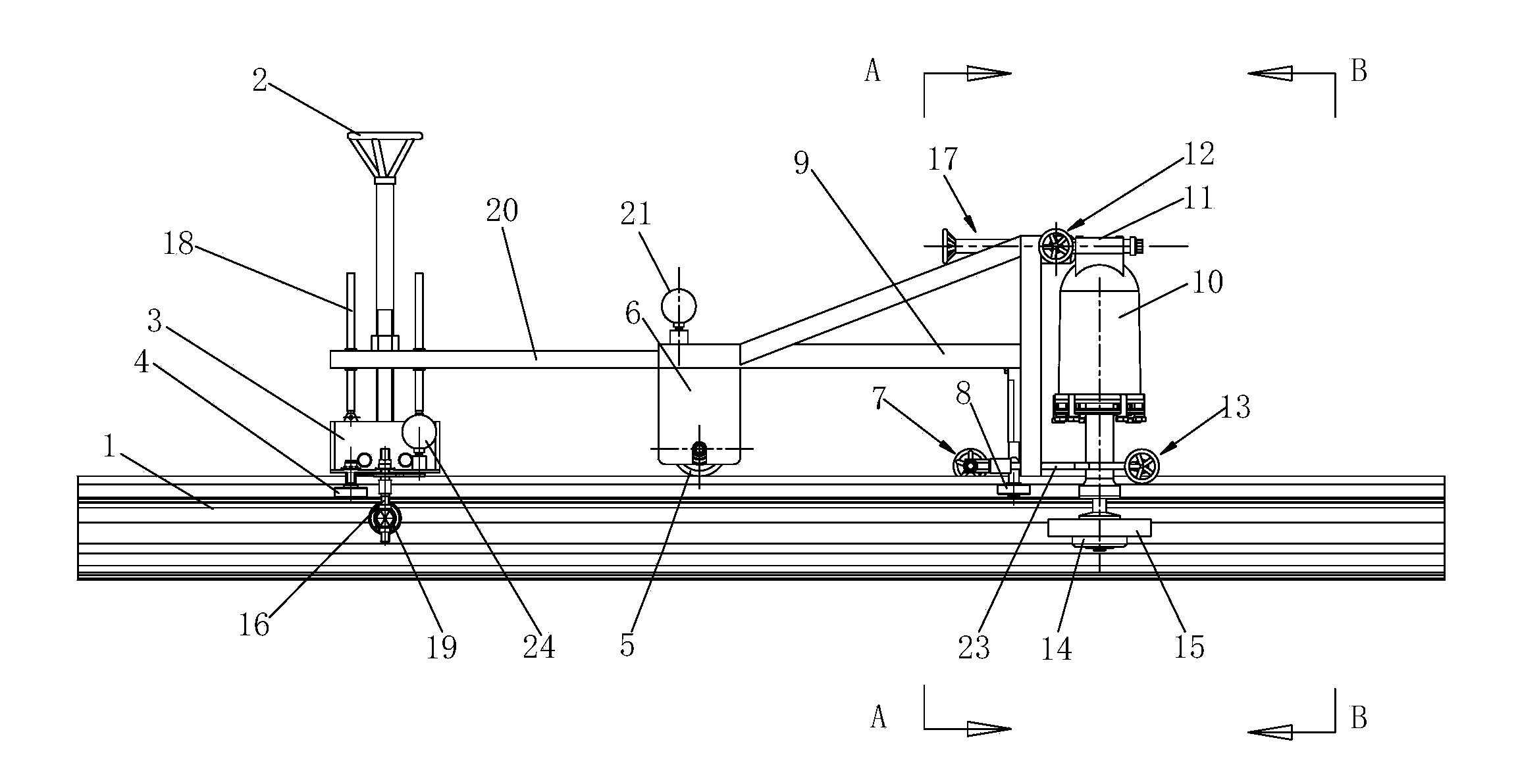 Rail web rust removal sander