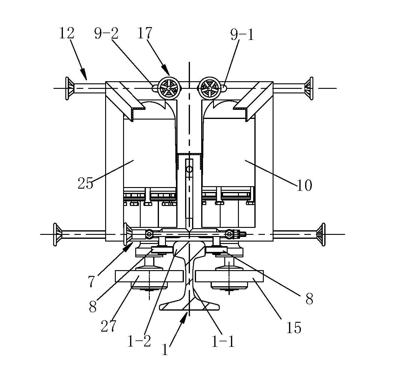 Rail web rust removal sander