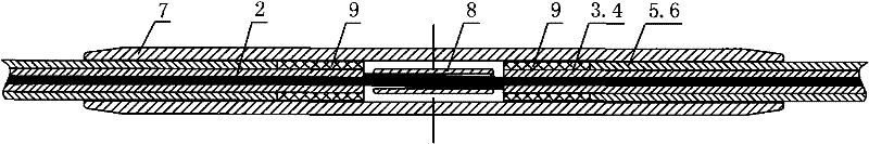 Connecting tube used for large-section conducting wire