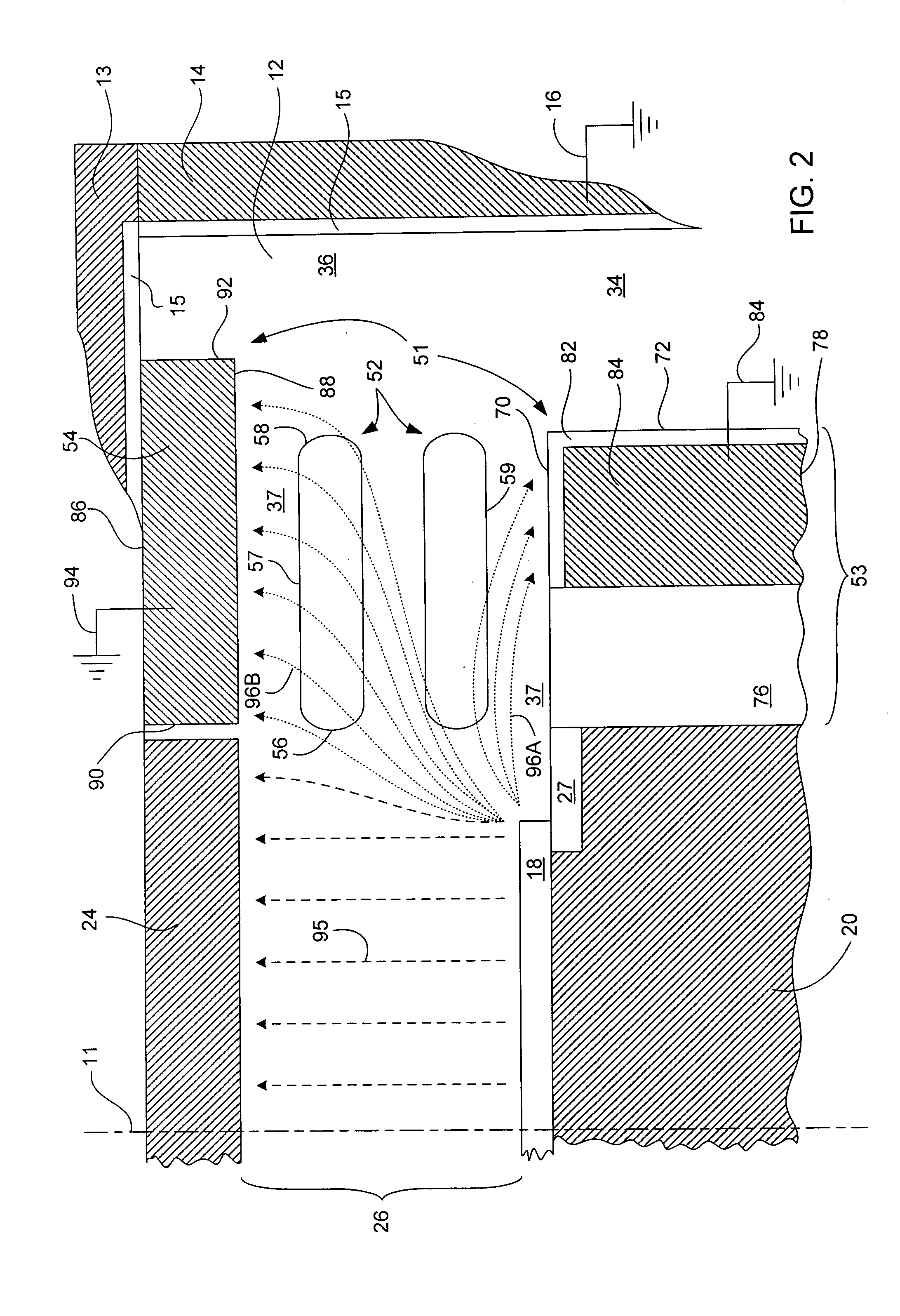 Chamber configuration for confining a plasma