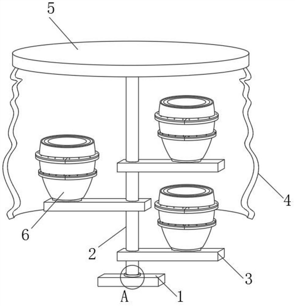 Multi-layer energy-saving and environment-friendly potted plant maintenance system and method