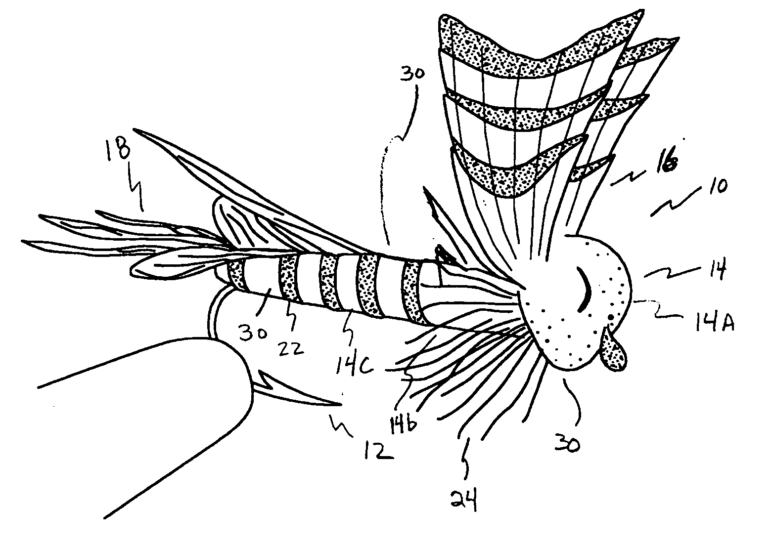 Fishing hook structure constructed from light curable acrylic resin and the method for making the same