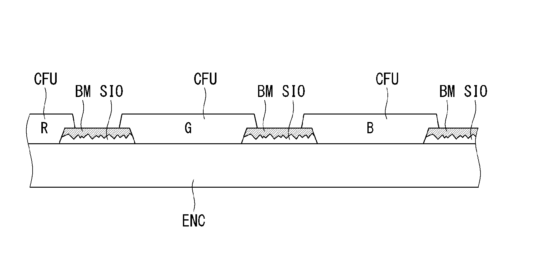 Flat panel display having low reflective black matrix and method for manufacturing the same