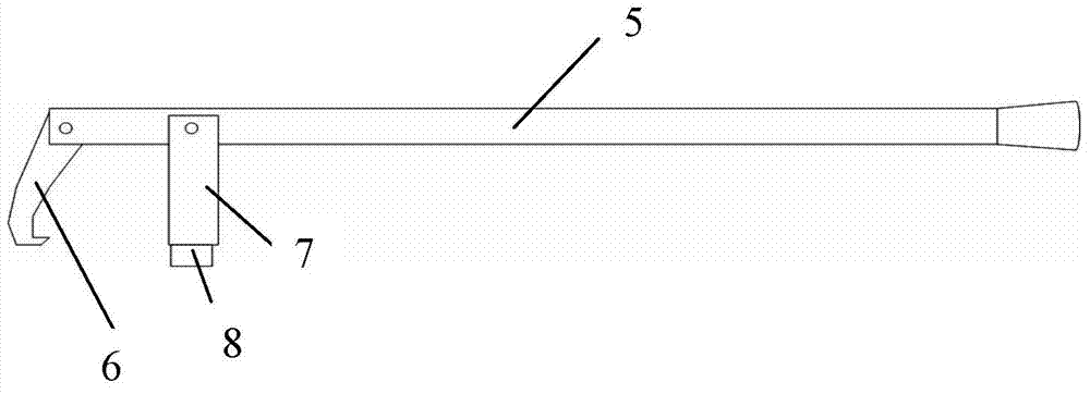 Special tool for disassembling and assembling static contact spring of disconnecting switch