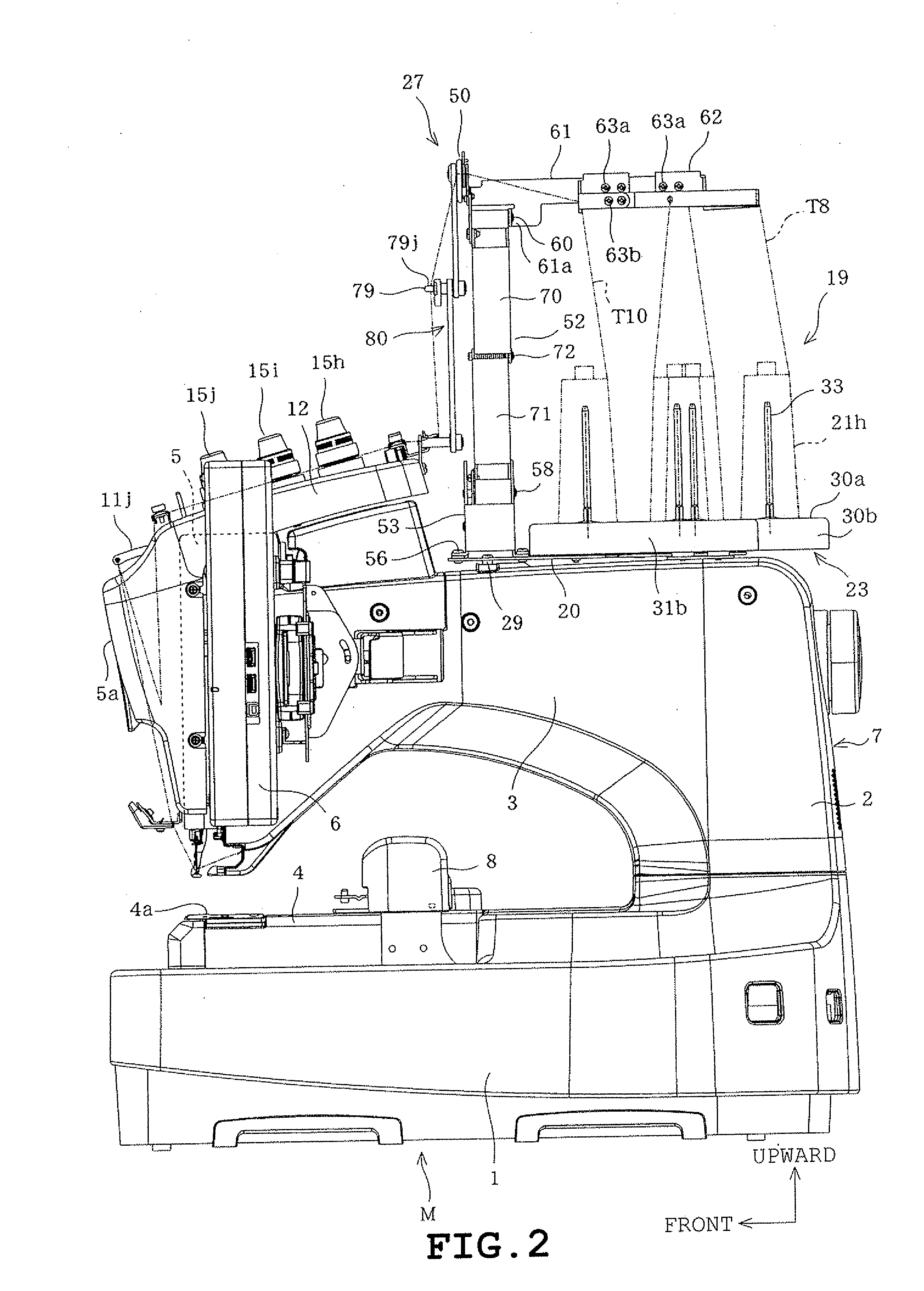 Spool holder and sewing machine provided therewith