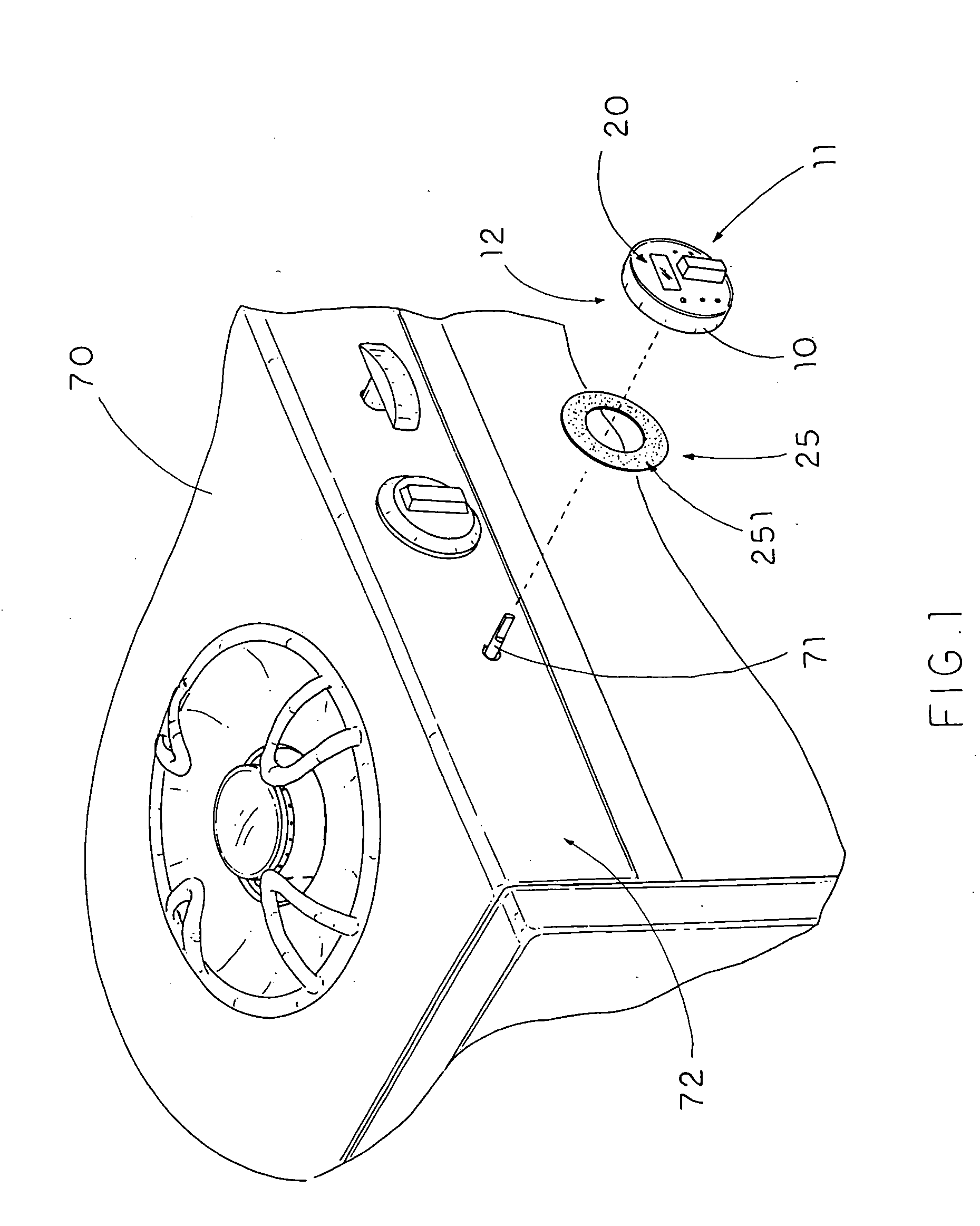 Time knob for gas and electric heater