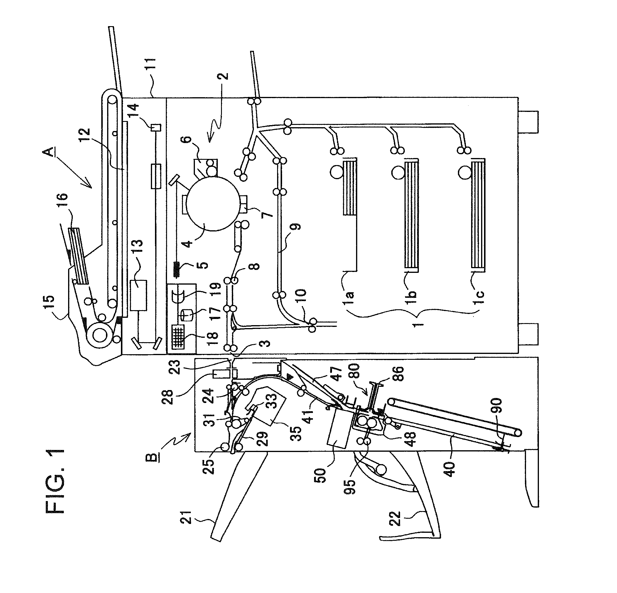 Sheet processing device and image forming device provided with the same