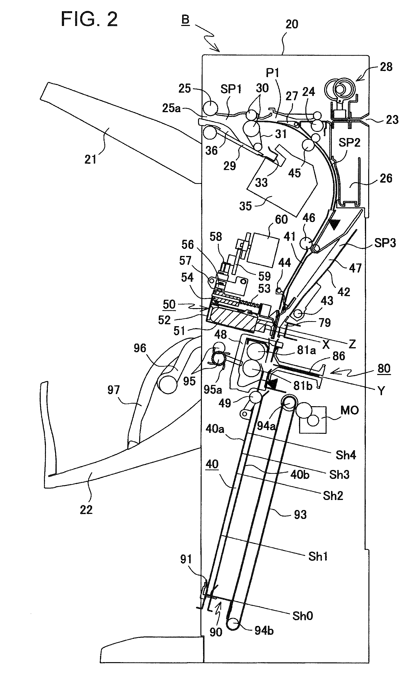 Sheet processing device and image forming device provided with the same