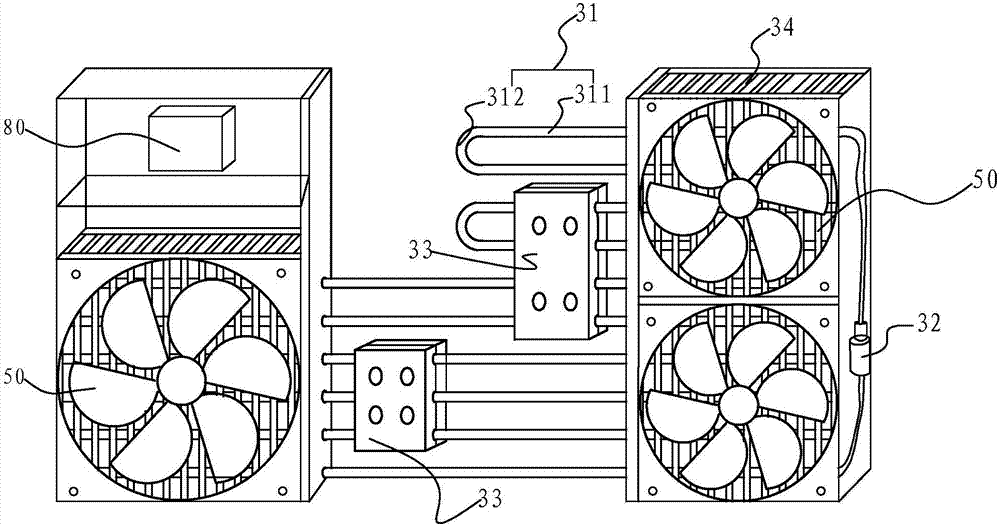 Computer host with small space ratio and desktop computer